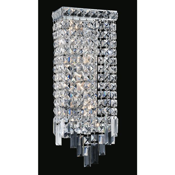 CWI Lighting Colosseum Wall Sconce - 4-Light - 5-in - Chrome