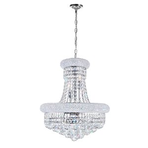 CWI Lighting Empire Chandelier - 8-Light - 18-in - Chrome