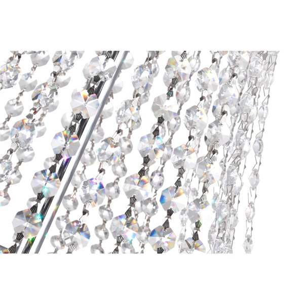 CWI Lighting Kingdom Chandelier - 13-Light - 24-in - Chrome