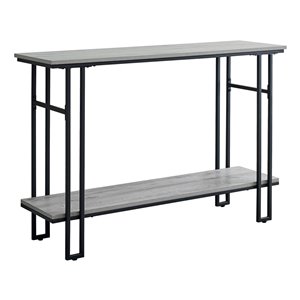 Table console Monarch Specialties au fini gris et noir, 48 po L