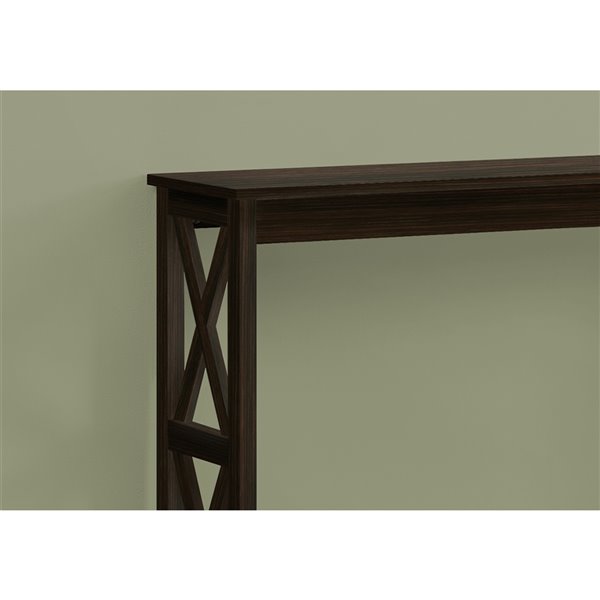 Table console Monarch Specialties au fini expresso, 48 po L