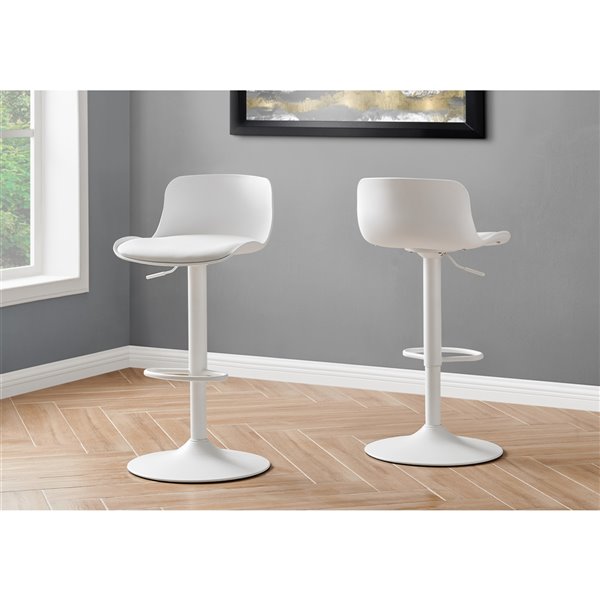 Monarch Specialties Barstool With, Janinge Bar Stool White