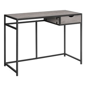 Monarch Specialties Computer Desk Grey and Dark Grey Metal - 42-in L