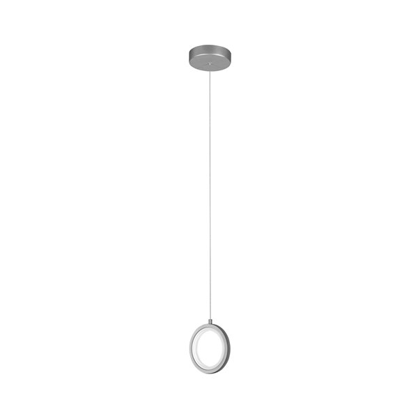 VONN Lighting Tania Integrated LED ETL Certified Pendant Light - 5.5-in - Silver