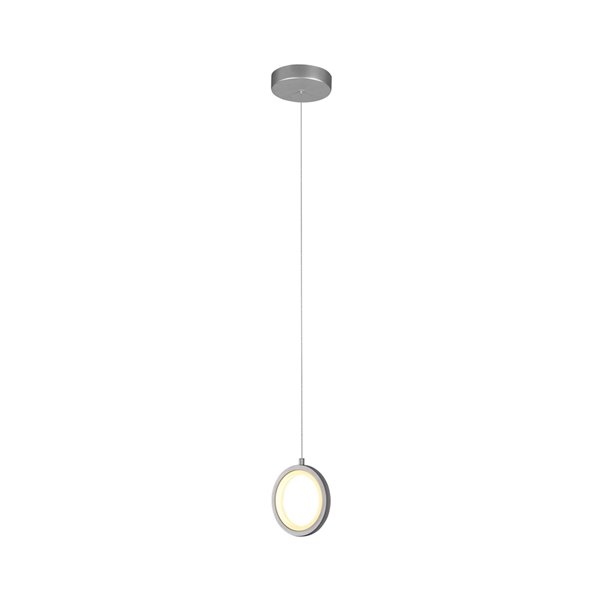 VONN Lighting Tania Integrated LED ETL Certified Pendant Light - 5.5-in - Silver