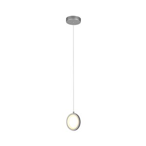 Luminaire suspendu Tania VONN Lighting, DEL, 5,5 po, argent