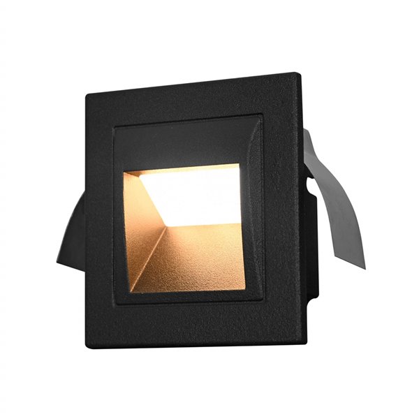 VONN Lighting Integrated LED ETL Certified Outdoor Step Light, 3.5-in, Black