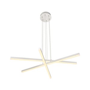 Luminaire suspendu Sirius VONN Lighting, DEL, 39,25 po, blanc