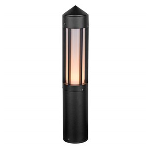 VONN Lighting Modern Outdoor Bollard - 5 Watts LED - 24-in - Matte Black
