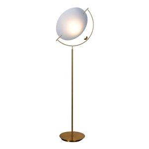 Lampe sur pied Como VONN Lighting, DEL, 60 po, laiton antique