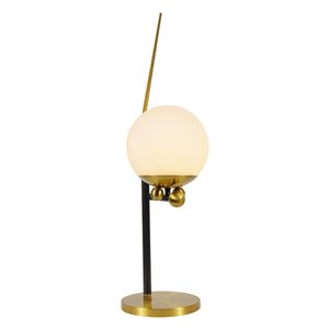 Lampe de table Chianti VONN Lighting, DEL, 22 po, laiton antique