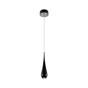 Luminaire suspendu Polaris VONN Lighting, DEL, 3,5 po, noir