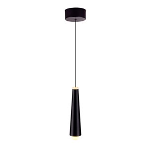 VONN Lighting Expression LED Pendant Light - 1.5-in - Black