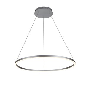 Lustre Tania VONN Lighting, lumière DEL, 39,25 po, argent