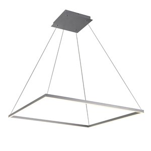 Lustre Atria VONN Lighting, lumière DEL, 39,5 po, argent