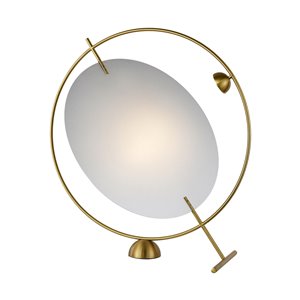 Lampe de table Como VONN Lighting, DEL, 20 po, laiton antique
