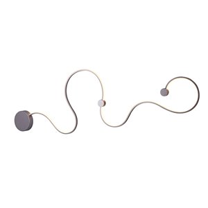 Applique murale Sirius de VONN Lighting, 51,25 po, argent