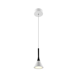 Luminaire suspendu Polaris VONN Lighting, DEL, 5 po, blanc