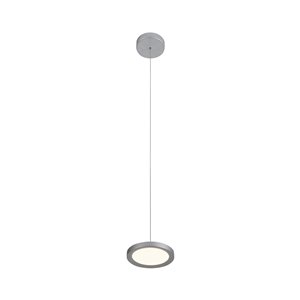 Luminaire suspendu Salm VONN Lighting, DEL, 6 po, argent