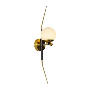 VONN Lighting Chianti Wall Sconce - LED - 6-in - Antique Brass