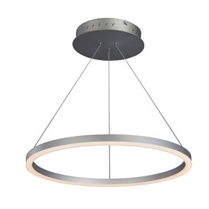 Lustre Tania VONN Lighting, lumière DEL, 23,5 po, argent
