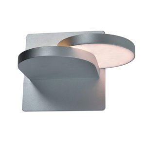VONN Lighting Eclipse Rotative Wall Sconce - LED - 7.5-in - Silver