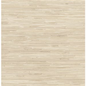 Scott Living Seagrass Self-Adhesive Wallpaper - 20.5-in x 18-ft - Natural Beige