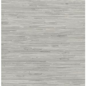 Scott Living Seagrass Self-Adhesive Wallpaper - 20.5-in x 18-ft - Grey