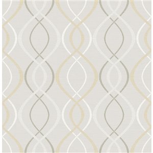 Scott Living Relativity Self-Adhesive Wallpaper - 20.5-in x 18-ft - Beige/Taupe