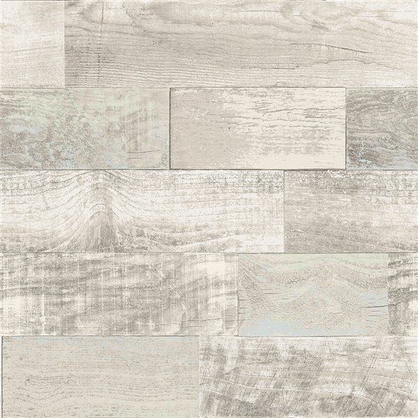 Scott Living Salvaged Plank Self-Adhesive Wallpaper - 20.5-in x 18-ft - Blue/Green