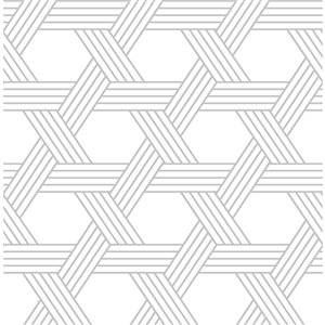 Scott Living Silver Illusion Self-Adhesive Wallpaper - 20.5-in x 18-ft - White/Grey