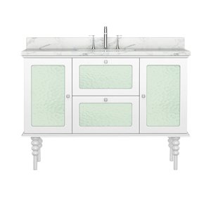 Vanité de la collection Elyse de Bano Design, 48 po, blanc