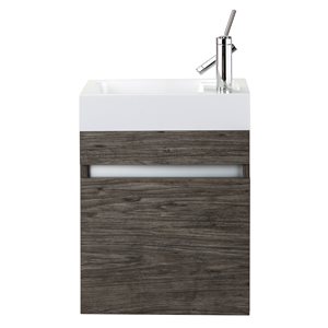 Cutler Kitchen & Bath Piccolo Collection Vanity - 18-in - Brown