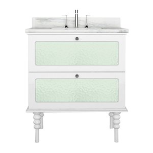Vanité de la collection Elyse de Bano Design, 23 po, blanc