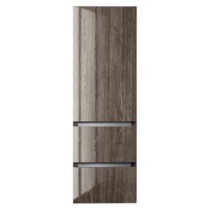 Armoire à lingerie collection Sangallo Gloss de Cutler Kitchen & Bath, chêne fossilisé