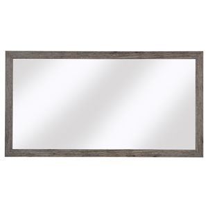 Cutler Kitchen & Bath Sangallo Woodgrain Horizontal Rectangular Mirror - Brown