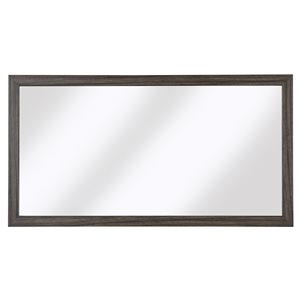 Miroir horizontal rectangulaire Sangallo Woodgrain de Cutler Kitchen & Bath, brun foncé