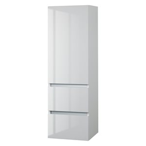 Armoire à lingerie collection Sangallo Gloss de Cutler Kitchen & Bath, blanc brillant