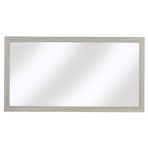 Cutler Kitchen & Bath Sangallo Woodgrain Horizontal Rectangular Mirror - Off-white