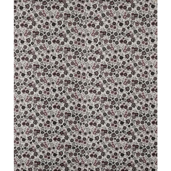 Dundee Deco Falkirk McGowen Peel and Stick Wallpaper Floral Printed Black, Grey, Red Stylized Flowers - 26.6 Sq. ft.