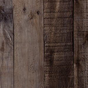 Dundee Deco Falkirk McGowen Peel and Stick Wallpaper Distressed Wooden Brown Planks - 26.6 Sq. ft.