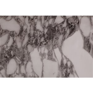 Dundee Deco Falkirk McGowen Peel and Stick Wallpaper Distressed Marble Off-White, Grey, Black Marble - 26.6 Sq. ft.