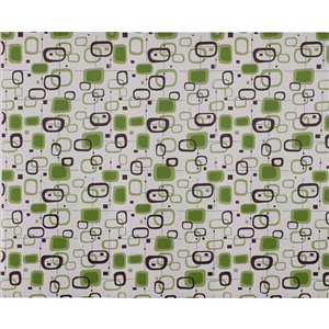 Dundee Deco Falkirk McGowen Peel and Stick Wallpaper Geometric Printed Green, Black, Off-White Shapes - 26.6 Sq. ft.