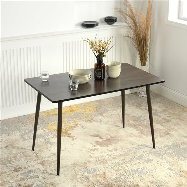 Furniturer Whalen Dining Table Rectangular Home Office Desk 47 2 In 0500100006702 Rona