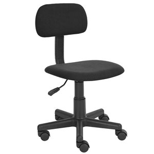Chaise de bureau YANYAN001 FurnitureR de style classique, noire
