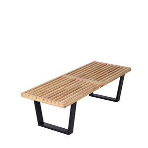 Plata Import Nelson Wood Bench - Large - Natural