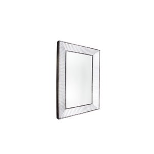 Plata Import Sash Rectangle Wall Mirror - Vertical - 35-inch - Chrome