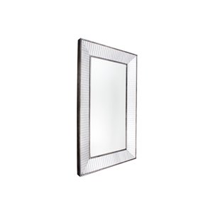 Plata Import Sash Rectangle Wall Mirror - Vertical - 50-inch - Chrome