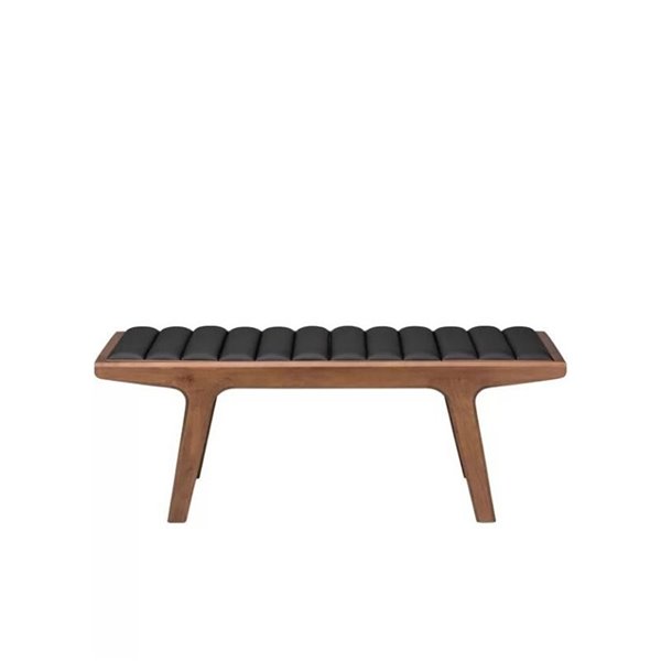 Plata Import Reverso Bench With Padded Top - Walnut