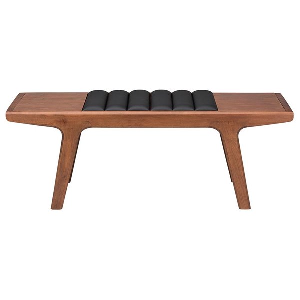 Plata Import Reverso Bench With Padded Top - Walnut